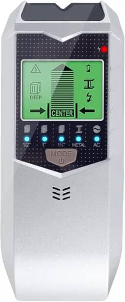 Stud Finder Sensor 5 em 1 operado por bateria SH402 detector de scanner de parede, detector eletrônico portátil com tela LED