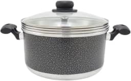 Panela Multiuso 3em1 - Banho Maria Craqueado C/Tampa Vidro