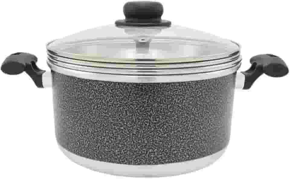 Panela Multiuso 3em1 - Banho Maria Craqueado C/Tampa Vidro