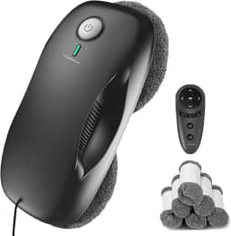 Tosima Robô De Limpeza De Janelas W2S, Limpeza Automática Com Planejamento Inteligente De Trajetória, Potência De Sucção De 3800 Pa, Tecnologia De Detecção De Bordas, Controle Remoto