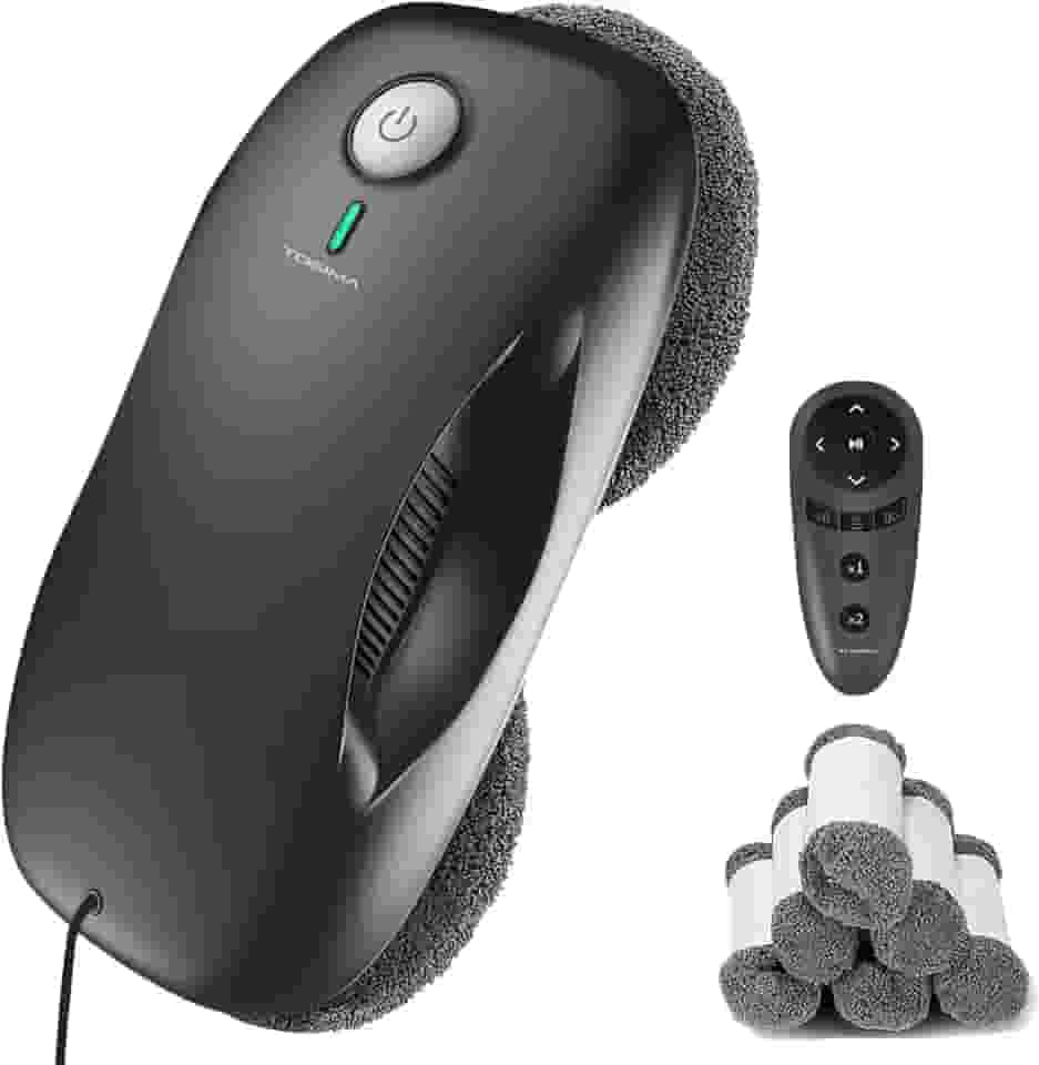 Tosima Robô De Limpeza De Janelas W2S, Limpeza Automática Com Planejamento Inteligente De Trajetória, Potência De Sucção De 3800 Pa, Tecnologia De Detecção De Bordas, Controle Remoto