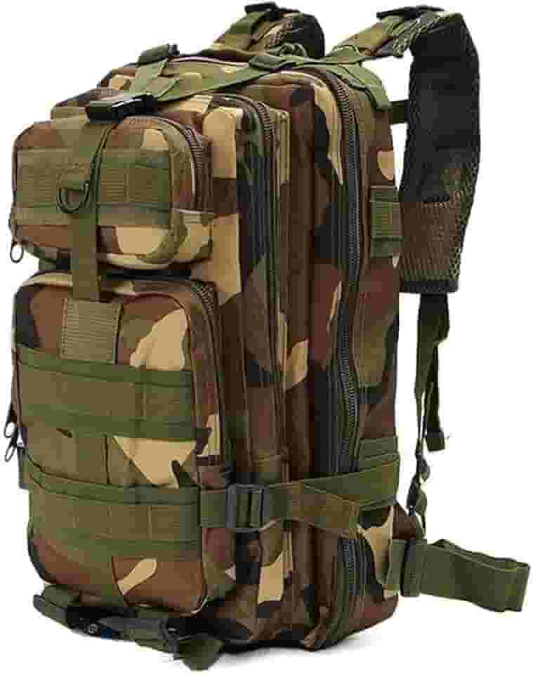 Mochila Tatica Militar Camping Trilhas Acampamento Resistente 30L Assalt (Camuflada Militar)