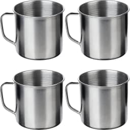 Kit 4 Canecas Inox 450 ml Vintage