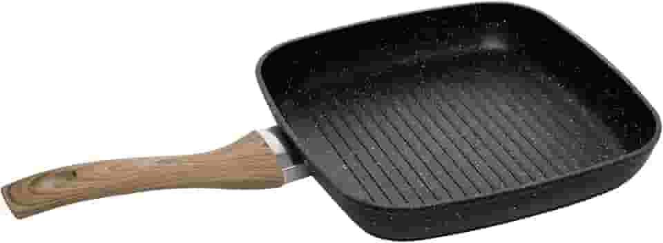 WOLFF - Bistequeira de Indução em Alumínio com Revestimento Cerâmico Granilite Preto 24cm