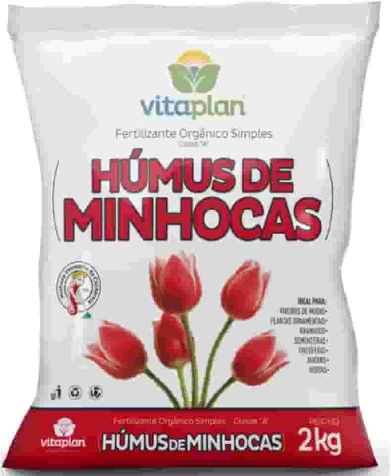 Fertilizante Adubo Organico Humus De Minhoca 2kg Vermicomposto Para Todas as Plantas