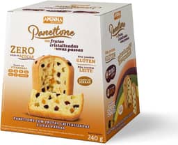 Panetone de Frutas Cristalizadas e Uvas Passas Aminna 240g - Sem Glúten e Sem Leite