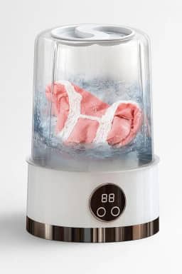 Mini Máquina de Lavar Roupas Portátil 1000ml USB – Recarregável, Compacta e Silenciosa para Meias, Roupas Íntimas, Calcinhas e Viagem