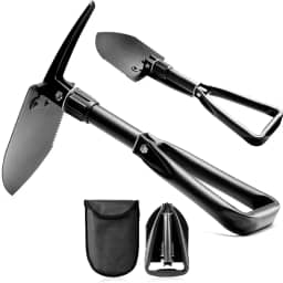 Pá de Bico Dobravel, Folding Camping Shovel, Pa de Bico Dobrável, Pá Dobrável, Pá Multifuncional, Pa Dobravel com Picareta, Pá de Acampamento Dobrável, 46 * 12 cm, 640 g, Folding Shovel