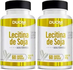 Lecitina de Soja 60cps 1000mg Duom | Kit 2 Frascos