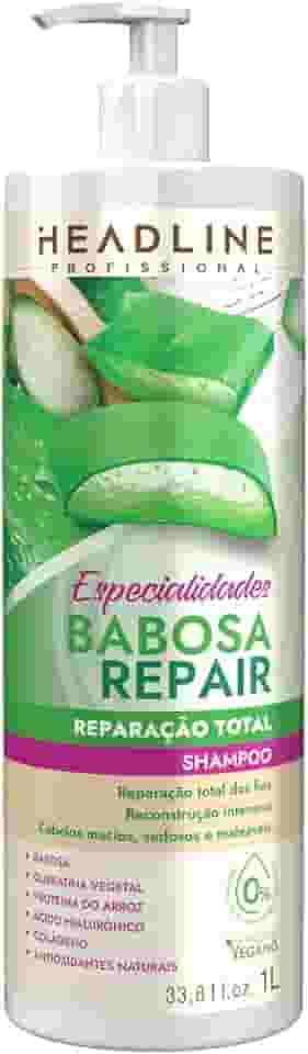 Shampoo Babosa Repair - Limpa e Restaura - HEADLINE Especialidades - 1L