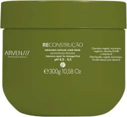 Arvensis – Máscara Reconstrutora 300g | Força, Reconstrução, Brilho, Fórmula Vegana, Para Cabelos Danificados