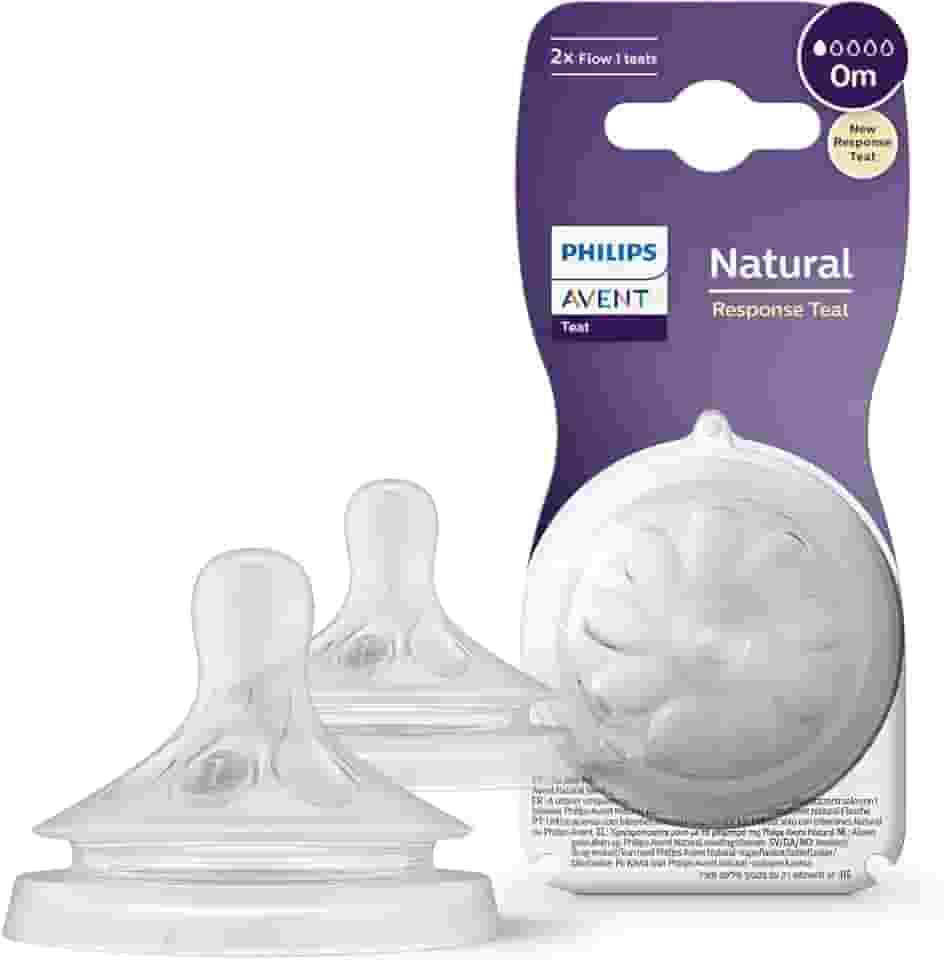 Bicos Pétala 3.0 Philips Avent com válvula anticólicas, fluxo extra lento (fluxo 1), pacote com 2, SCY961/02