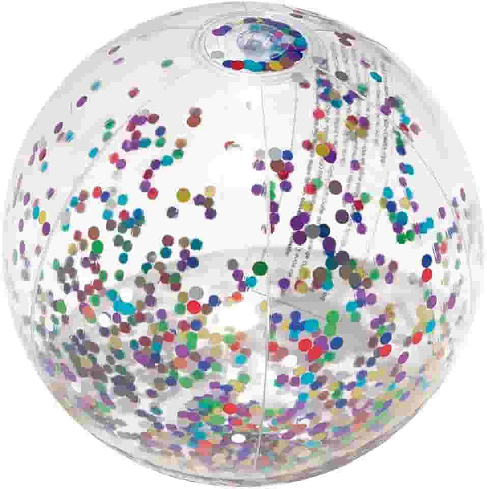 Mor - Bola Inflável com Glitter