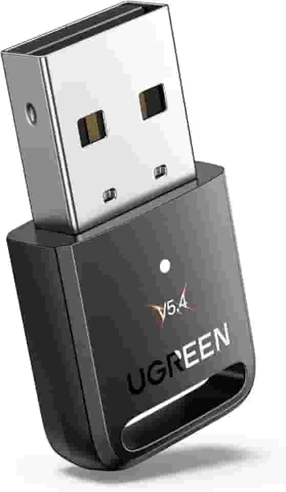 UGREEN Adaptador USB Bluetooth 5.4 para PC, Plug & Play para Windows 11/10/8.1, Receptor e Transmissor para Teclado/Mouse/Fone de Ouvido/Alto-Falantes