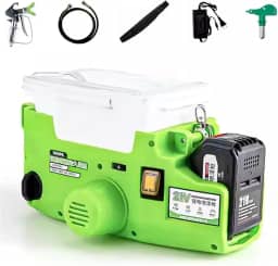 Pulverizador airless 500, pulverizador de tinta portátil de 1,7 L com alça traseira, 6 velocidades ajustáveis, formato de pulverização ajustável, com mangueira de 1,5 m,adequado para pintura de casas