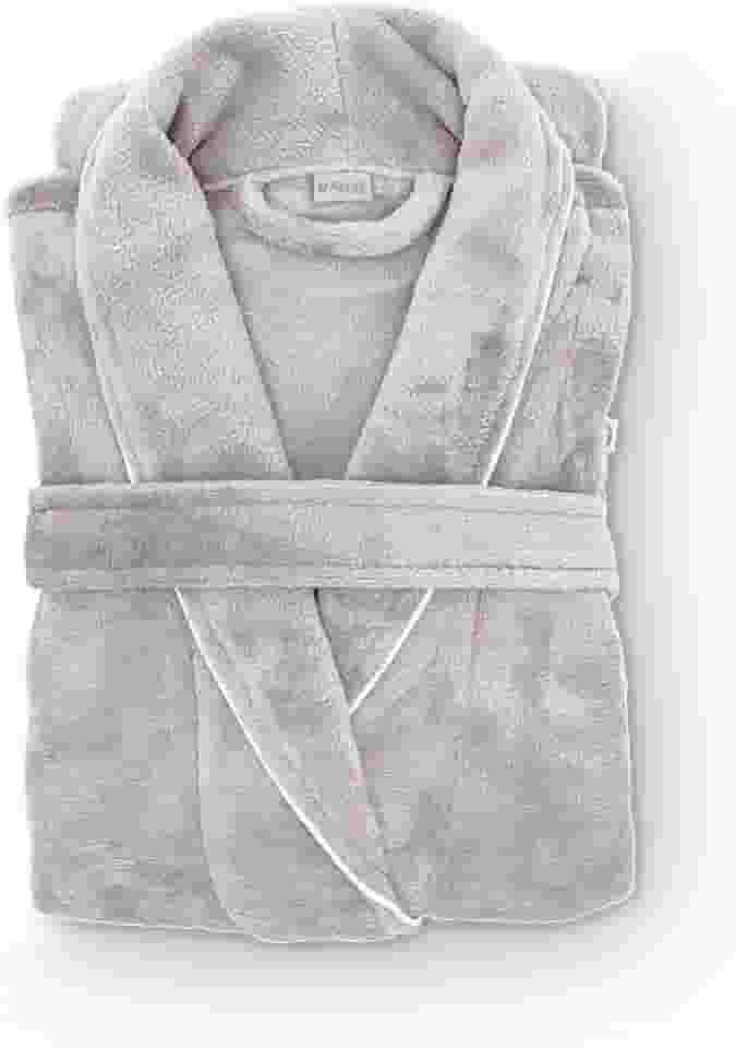 Roupão Banho Flannel Golden Adulto Unissex Toque Macio Microfibra Appel Home