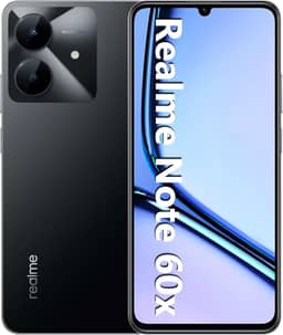Smartphone Realme Note 60x RMX3938 4GB de RAM/ 128GB/Bateria de 5000mAh e tela de 6,74" 90Hz HD/Midnight Black (Preto)