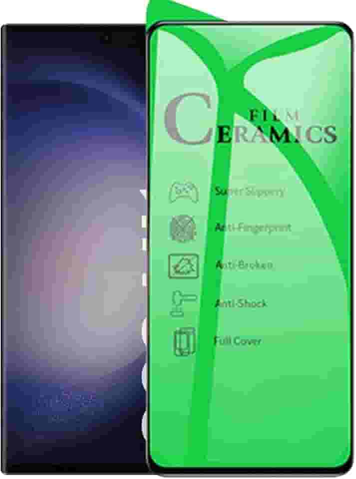 Película Protetora de Cerâmica Compatível Samsung Galaxy S23 Ultra Cobertura Total, Não Quebra