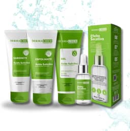 Kit Skincare Acido Salicilico Pele Oleosa + Sérum Secativo - 4 Itens 87% de EFICÁCIA COMPROVADA