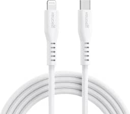 Geonav Cabo de Silicone USB-C para Lightning, carregamento até 38W, Silicone resistente, 1,5m, ESLICSWT, Branco