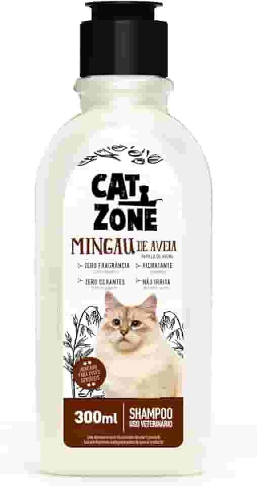 CAT ZONE Shampoo Para Gatos Mingau Aveia - 300 Ml