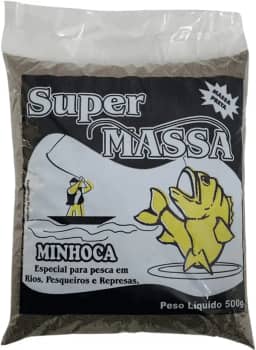Kit 2 Massa De Pesca Isca Em Pó Sabor Minhoca Carnívoros 500g