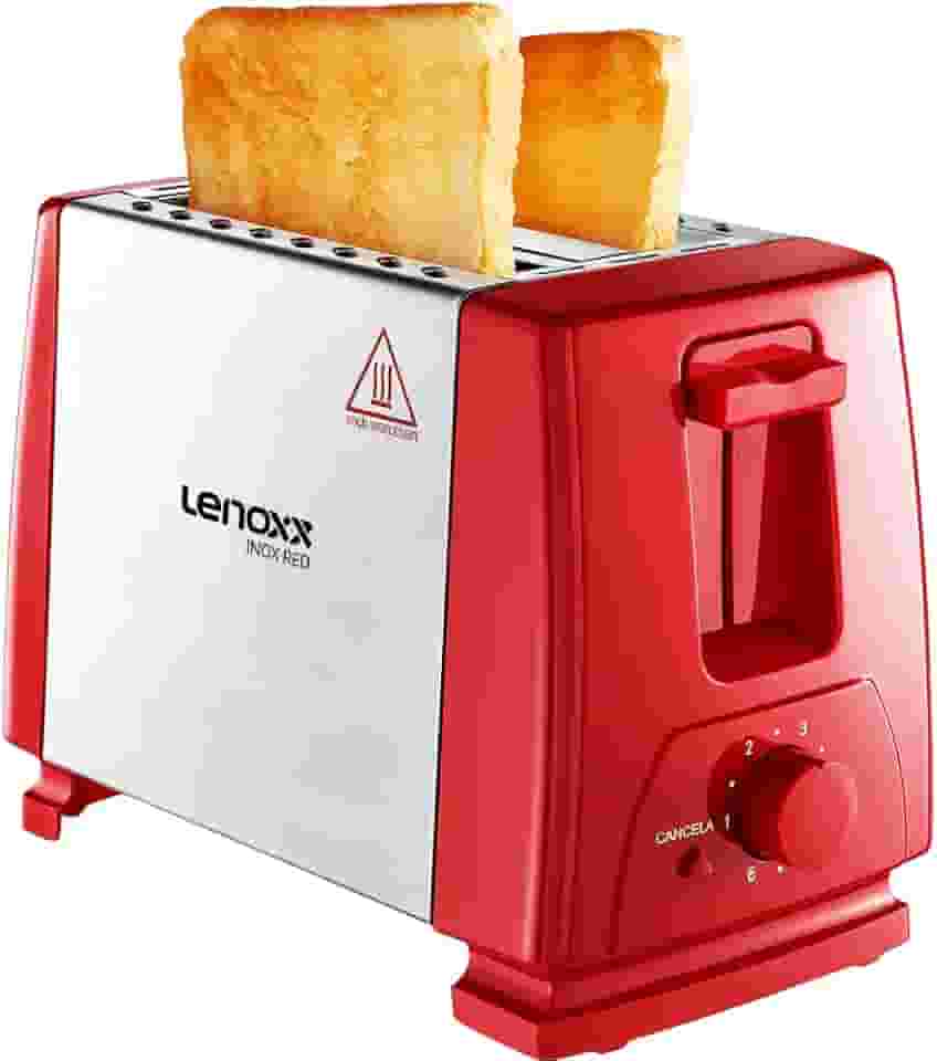 Lenoxx, Torradeira Inox Red, 220v