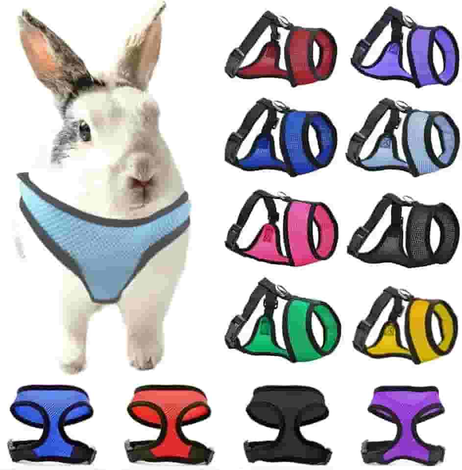 Peitoral Regulável para Coelhos, Ventilado, Múltiplas Cores (Azul Marinho, XS)