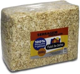 Serragem para Roedores, Forração prensada, Serragem prensada, Serragem para Hamster e Roedores, 500g
