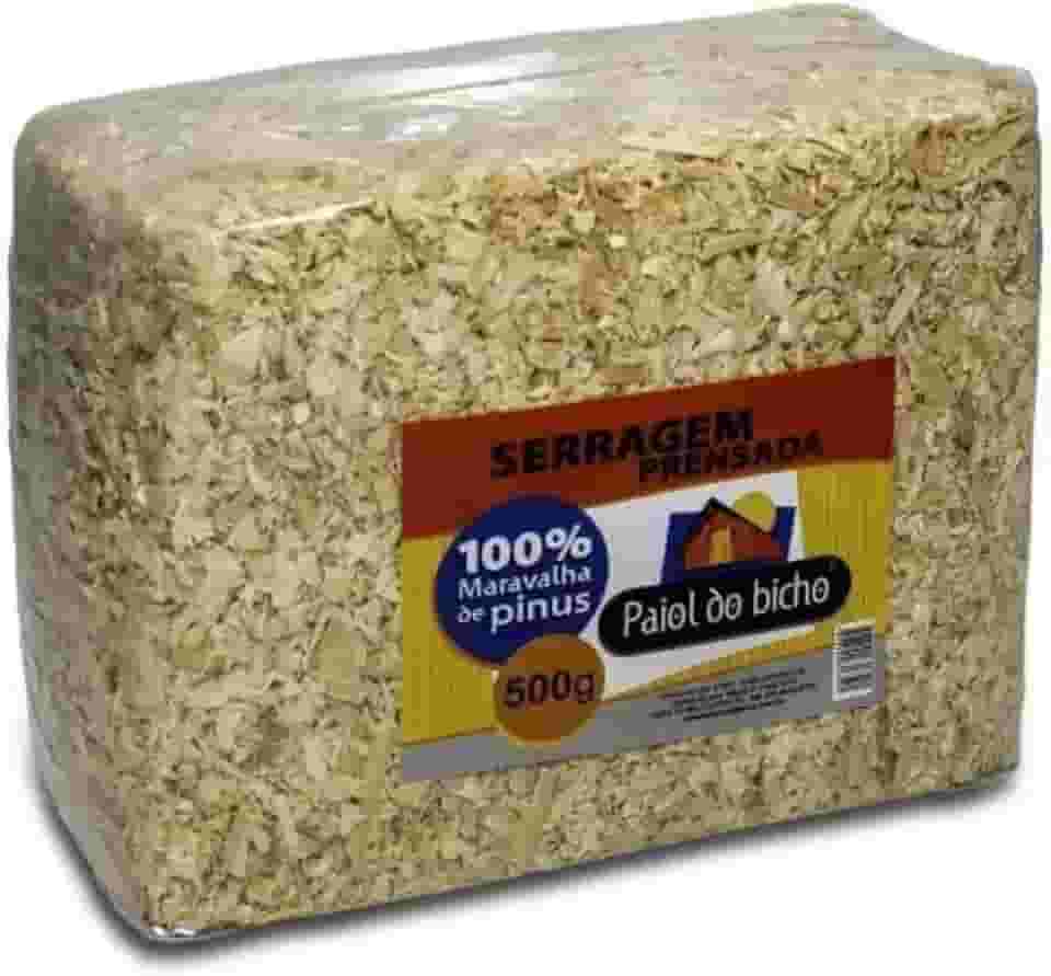 Serragem para Roedores, Forração prensada, Serragem prensada, Serragem para Hamster e Roedores, 500g