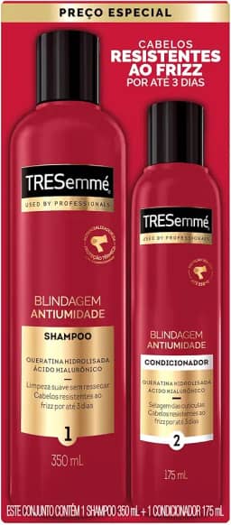TRESemmé Kit Shampoo 350 Ml + Condicionador 175 Ml Tresemmé Blindagem Antifrizz