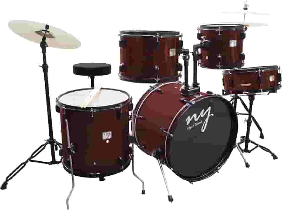 Bateria Acústica 2T EWR Vinho com Banco NY F1rst
