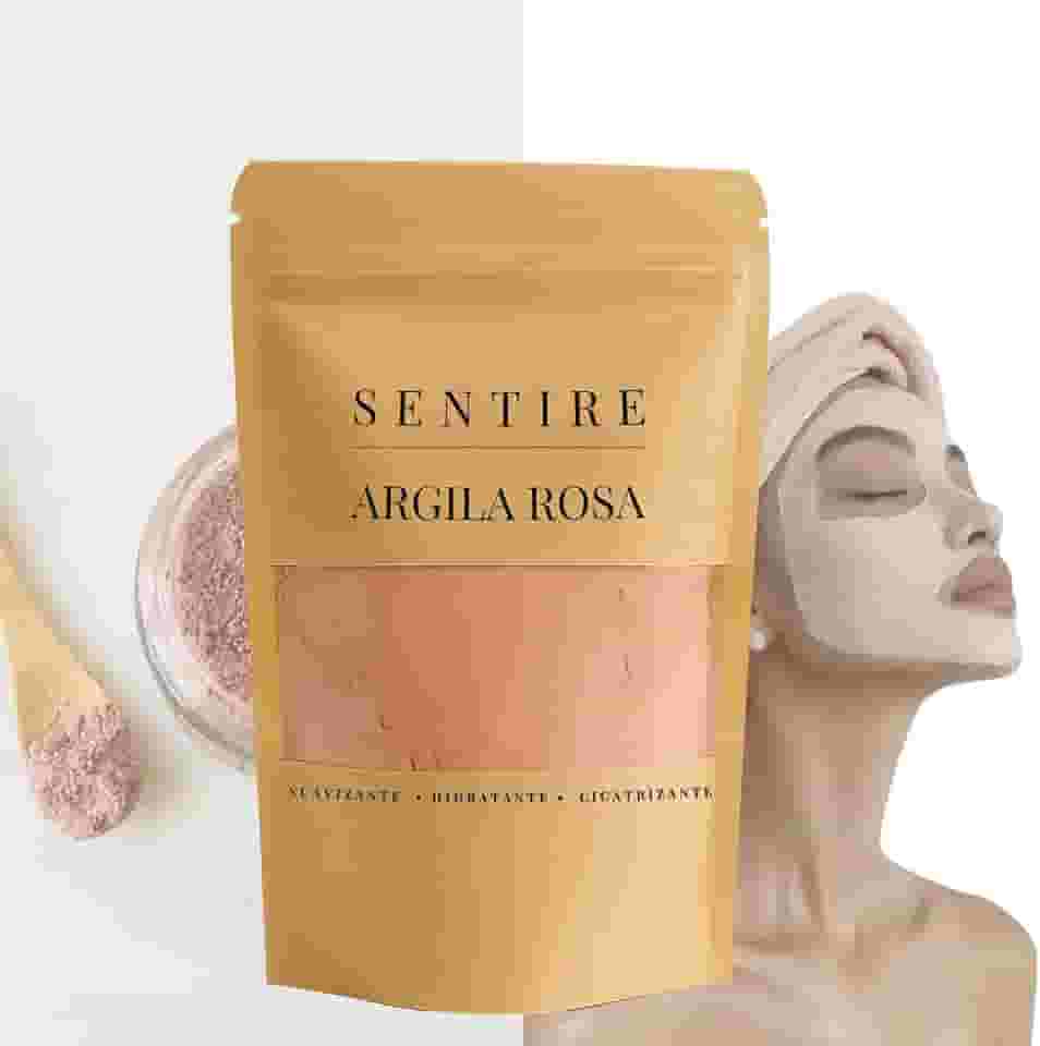 Argila Rosa Pura 400g | Máscara Facial Suavizante e Iluminadora | Pele Sensível, Ressecada e Sem Viço | Tratamento Detox + Glow Natural
