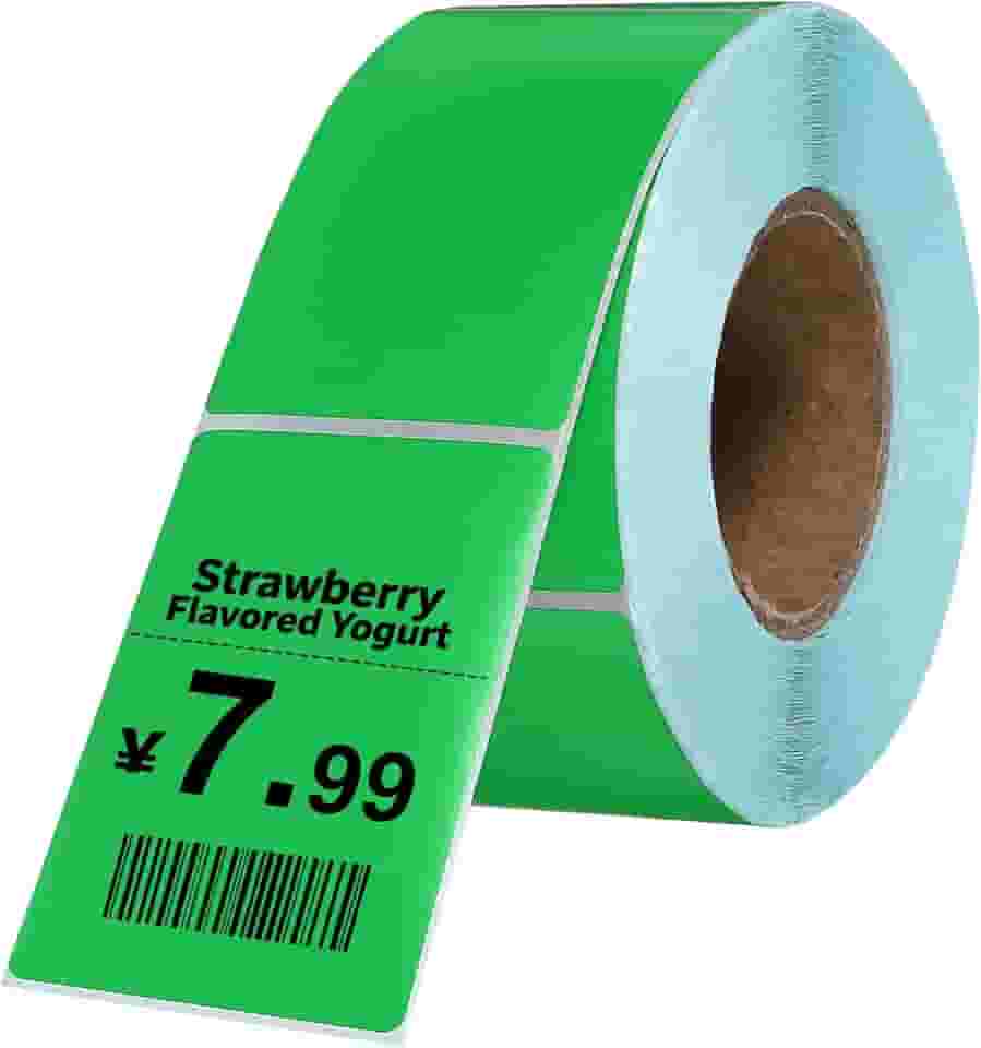 PATIKIL 500 etiquetas térmicas, etiquetas de impressora térmica de 4 x 6 cm, etiquetas autoadesivas, rolo de papel retangular, pequeno para impressora, etiqueta de envio, endereço de código de barras