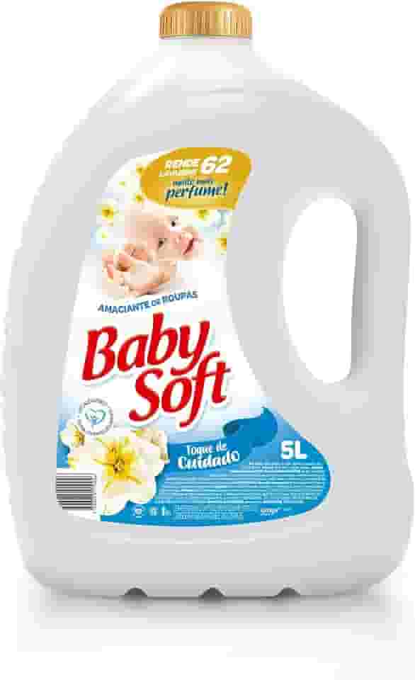 Amaciante Toque Cuidado, Baby Soft, Branco, 5 L