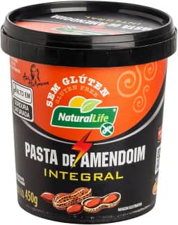 Pasta de Amendoim Integral - Natural Life - Sem Glúten - 450g