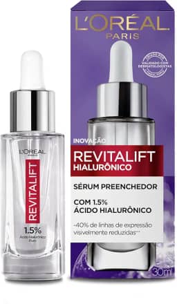 L'Oréal Paris Sérum Anti-Idade Hidratação Preenchedora Revitalift, 1,5% de Ácido Hialurônico Puro, 30ml