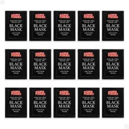Kit 15 Máscaras Faciais Peel Off Black Mask Limpeza Profunda com Carvão Ativado 8g