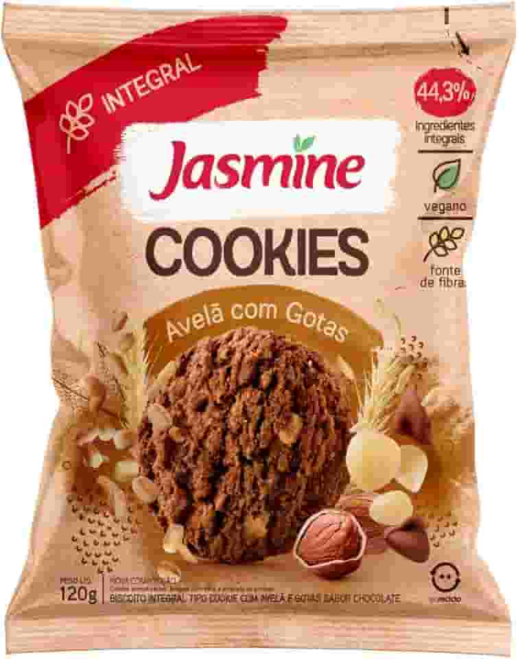 Jasmine Cookies de Avelã com Gostas Integral 120g
