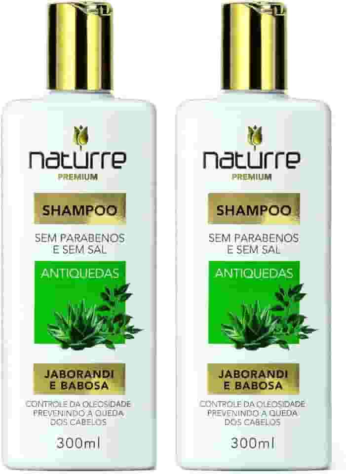 2 Shampoo Jaborandi Babosa Naturrê 300ml Força e Crescimento