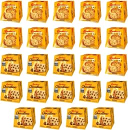 Kit 24 Mini - 12un Panettones 80g E 12un Chocottones 80g