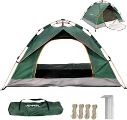 Barraca Camping para 3 4 Pessoas À Prova D'água Dois Andares com 2 Portas, Tenda de Acampamento Pop-up Instantânea Barraca de cúpula, Barraca de Família à Prova D'água