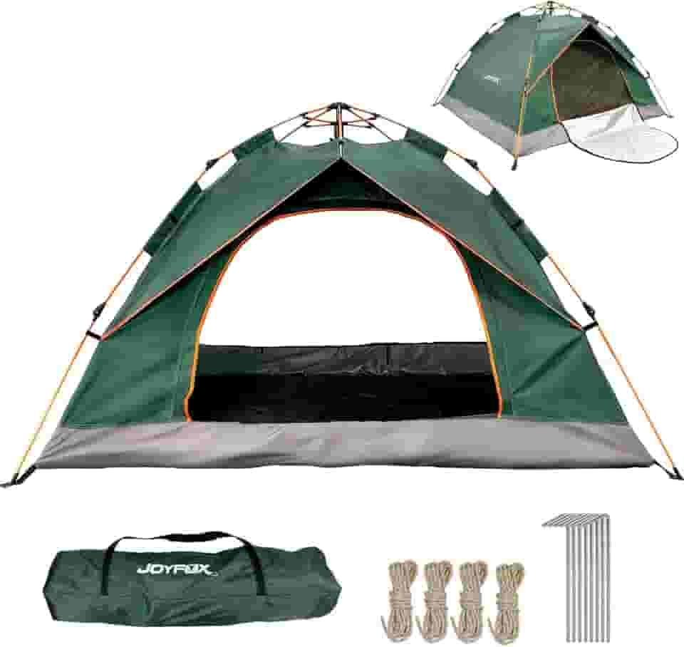 Barraca Camping para 3 4 Pessoas À Prova D'água Dois Andares com 2 Portas, Tenda de Acampamento Pop-up Instantânea Barraca de cúpula, Barraca de Família à Prova D'água
