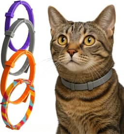 Coleira Anti Pulgas e Carrapatos Para Cães e Gatos | À Prova D’Água, 8 Meses de Proteção, Não Alérgica, Silicone Flexível, Resistente, Anti Piolhos e Mosquitos (Cachorro (Grande))