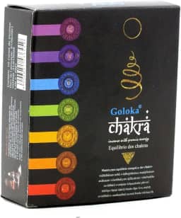 10 incensos - Cone Backflow Chakras Cascata Goloka