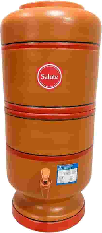 Filtro de Barro Tradicional, 20 Litros com 3 Velas Tripla Ação + 3 Boias