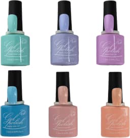 Kit de Esmaltes em Gel Chic & Fun com 6 Unidades, para Unhas UV/LED (6020, Kit 6un)