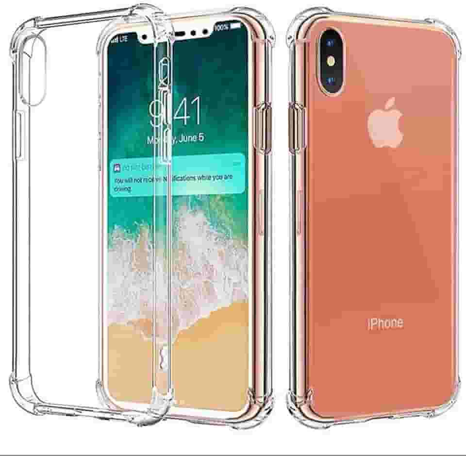 CAPA PARA CELULAR IPHONE X BORDA ANTI IMPACTO TPU TRANSPARENTE