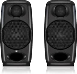 IK Multimedia Monitor iLoud Micro Monitor portátil de 50 watts, Bluetooth, monitores de referência para estúdio, alto-falantes duplos para produção musical, mixagem, masterização, composição, produção