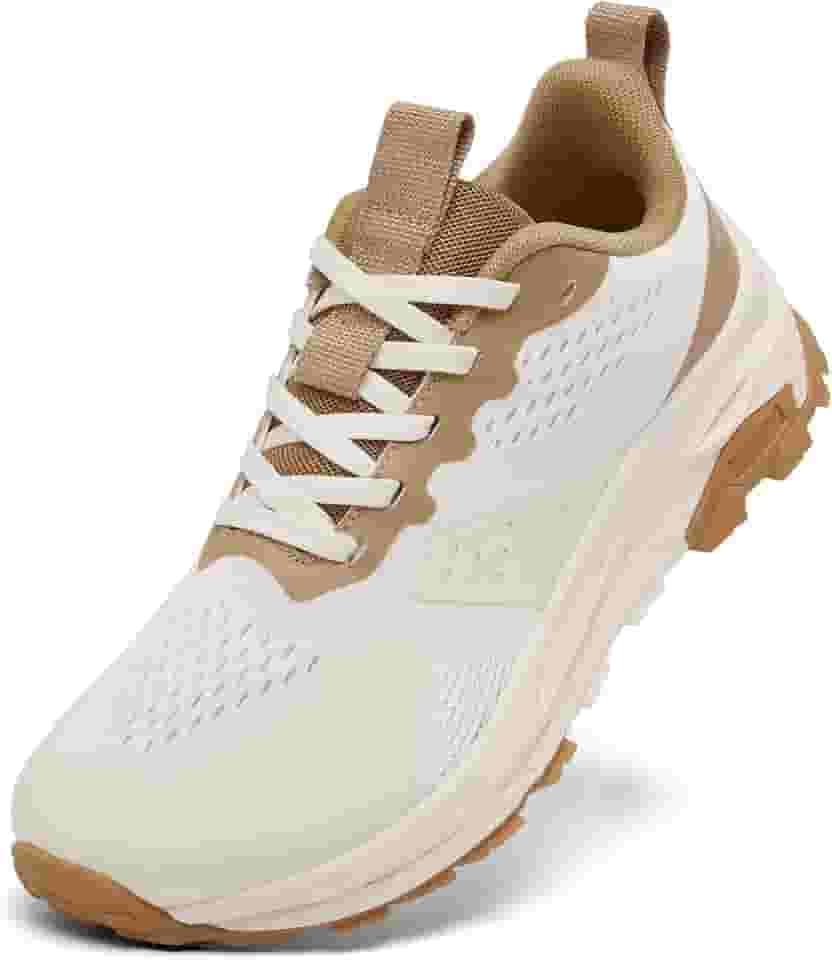 Tênis feminino com bico largo, suporte de arco, ultraleve, antiderrapante, para caminhada, corrida, treino, academia, tênis, diabético, zero drop